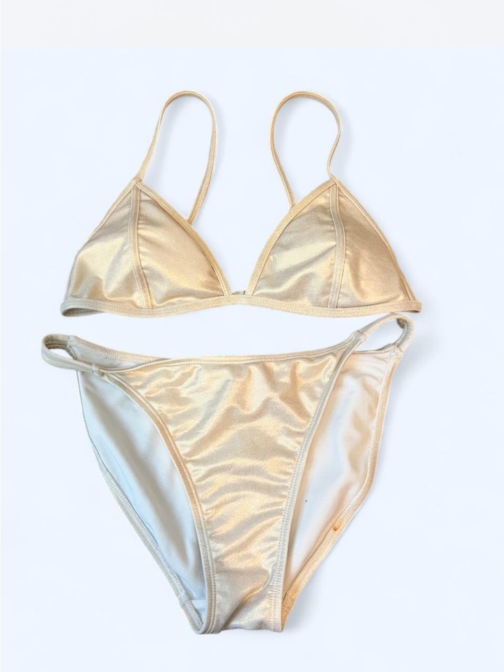 Sand Castle Shimmery pearl Bikini Set